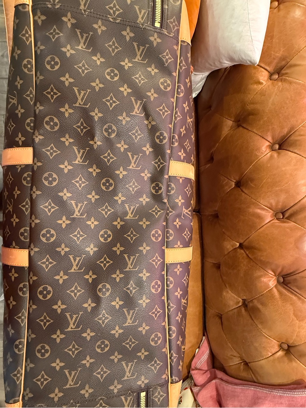 Louis Vuitton Monogram Canvas Brown and Tan Travel Duffel - Picture 16 of 16